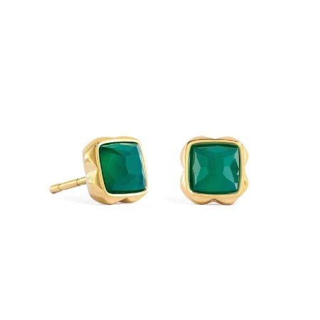 Серьги Coeur de Lion, Green agate (May), 1301/21-0500