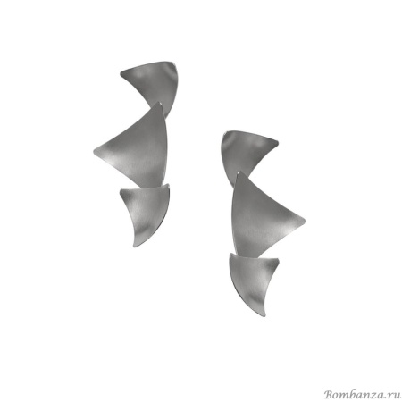 Серьги Katerina Vassou, Passion, с треугольными подвесками, KV24.1-308999B серебристый