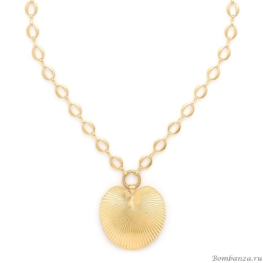 Колье Ori Tao, Palmspring, с пальмовым листом, OT24.2-15-31811 золотистый