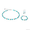 Серьги Coeur de Lion, Dark Green-Silver, 4010/20-0548. Германия