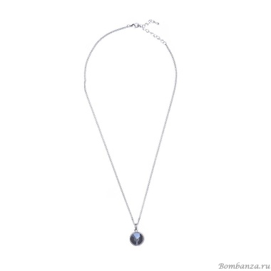 Колье Moon Paris, Ringo, с кристаллом, MR-22.03-061 серый
