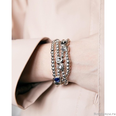 Браслет Ciclon, Oasis, с кристаллами, кожа, CN-251112 синий