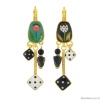 Серьги TARATATA, Jeu De L`oie, асимметричные, со смолой и бусинами, TT-H24-01711-20M золотистый Серьги TARATATA, Jeu De L`oie, асимметричные, со смолой и бусинами, TT-H24-01711-20M золотистый