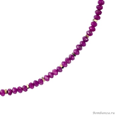 Колье Lanzerotti, Elisir, с рубином и гематитом, LZ-25.10-303 розовый