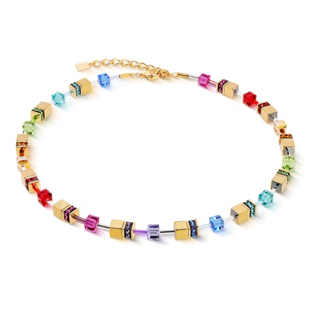 Колье Coeur de Lion, Multicolour Rainbow-Gold, 3015/10-1535