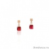Серьги Coeur de Lion, Red 4996/21-0300