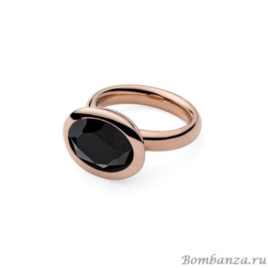 Кольцо Qudo, Tivola Jet 16.5 мм 631483 BW/RG Кольцо Qudo, Tivola Jet 16.5 мм 631483 BW/RG