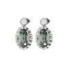 Серьги Qudo, TIVOLA UNICA big (S/P) Black diamond 2,65cm, 332039 Серьги Qudo, TIVOLA UNICA big (S/P) Black diamond 2,65cm, 332039