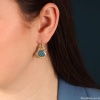 Серьги TARATATA, Chardon bleu, с цветной смолой, TT-H24-09767-204 синий Серьги TARATATA, Chardon bleu, с цветной смолой, TT-H24-09767-204 синий