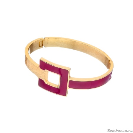 Браслет Francesca Bianchi, кафф, с эмалью, FB25.2-47A красный, 6см