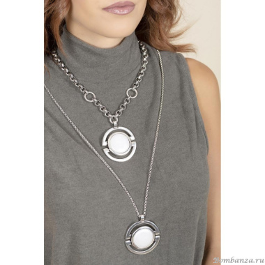 Колье Ciclon, Magnifica, с муранским стеклом, CN-233801 белый