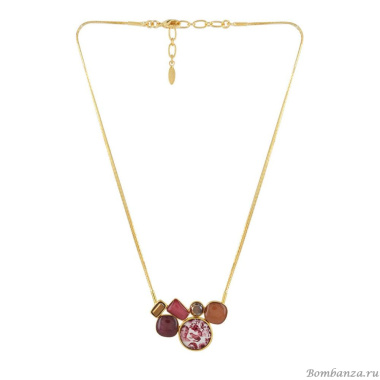 Колье TARATATA, Manufacture, со смолой и стеклянными бусинами, TT-W23-01101-203 красный