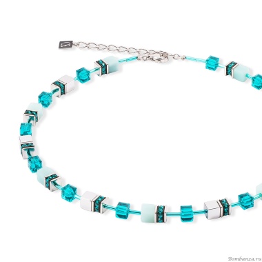 Колье Coeur de Lion, Dark Green-Silver, 4010/10-0548 Колье Coeur de Lion, Dark Green-Silver, 4010/10-0548