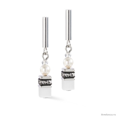 Серьги Coeur de Lion, White-Silver, 4087/21-1417 Серьги Coeur de Lion, White-Silver, 4087/21-1417