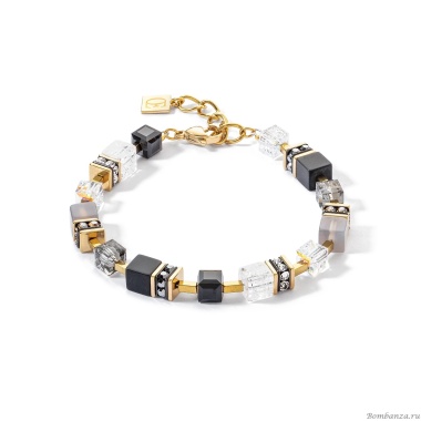 Браслет Coeur de Lion, Black-Gold, 3039/30-1316. Германия