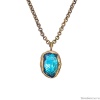 Колье Thot Gioielli, с рейнстоуном, TG25.1-CL110 аквамариновый