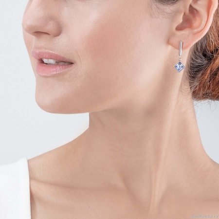 Пусеты Coeur de Lion, Light Blue-Silver 6006/21-0741. Германия