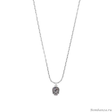 Колье VIDDA, Caribe, с австрийским кристаллом в форме черепа, VD22-01465 серый