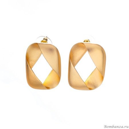 Серьги Dansk Copenhagen, Anastazia, объемные, DNSK25.2-3C2407014 золотистый