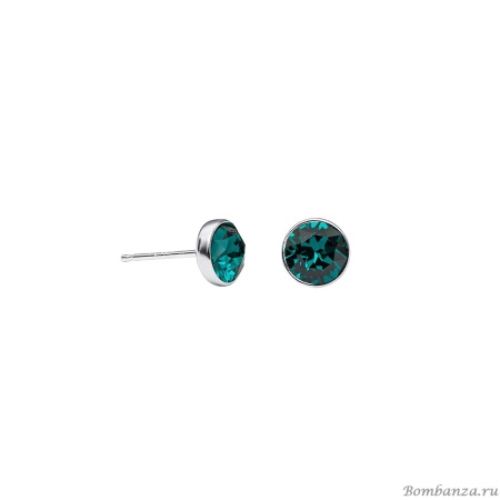 Пусеты Fiore Luna, Emerald