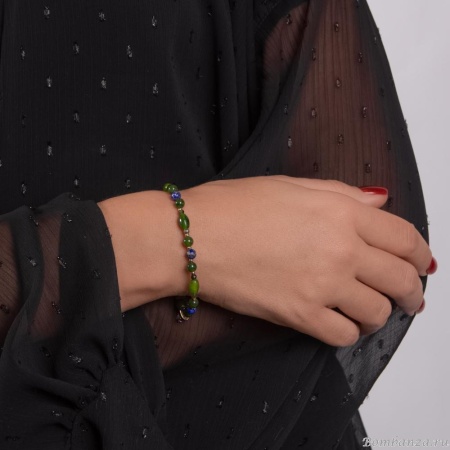 Браслет Lanzerotti, Verde, с лазуритом, жадом, агатом и гранатом, LZ-24.12-562 зеленый Браслет Lanzerotti, Verde, с лазуритом, жадом, агатом и гранатом, LZ-24.12-562 зеленый