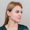 Серьги Fiore Luna, Капля SHELL WHITE