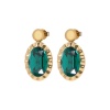 Серьги Qudo, TIVOLA UNICA big (G/P) Emerald 2,65cm, 332049 Серьги Qudo, TIVOLA UNICA big (G/P) Emerald 2,65cm, 332049