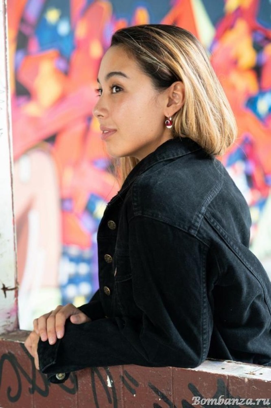 Серьги Taratata, Cannibalos, серебристые, с красной эмалью и текстилем, TT-T20-50707-103