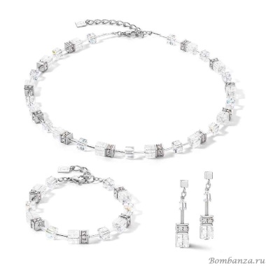 Серьги Coeur de Lion, White-Silver, 3018/21-1417 Серьги Coeur de Lion, White-Silver, 3018/21-1417