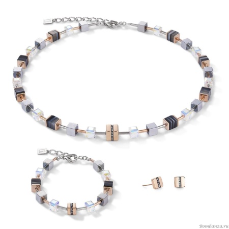 Браслет Coeur de Lion, Crystal-Black 4965/30-1630. Германия