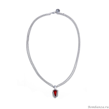 Колье Tra-la-ra, Odisea, двойной, с кристаллом, TLR24-237P204 красный