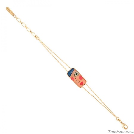 Браслет Taratata, Regard, с цветной смолой, TT-T21-07307-20M (розовый) Браслет Taratata, Regard, с цветной смолой, TT-T21-07307-20M (розовый)