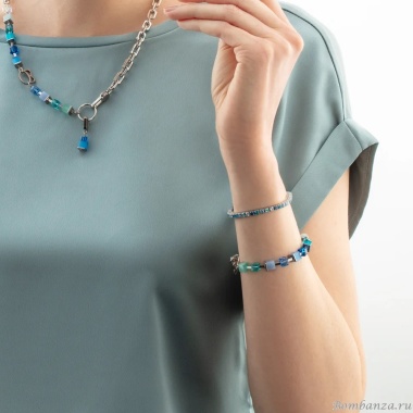 Браслет Coeur de Lion, Blue-Turquoise, 4712/30-0706 Браслет Coeur de Lion, Blue-Turquoise, 4712/30-0706. Германия