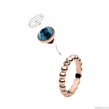 Шарм Qudo, Bottone Montana 8 мм 680141 BL/RG Шарм Qudo, Bottone Montana 8 мм 680141 BL/RG