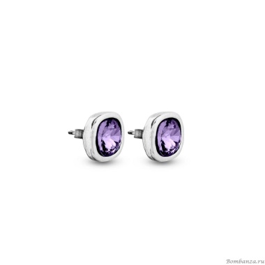 Пуссеты Ciclon, Solitario, с кристаллом Swarovski, CN-EMO608 хрустальный Пуссеты Ciclon, Solitario, с кристаллом Swarovski, CN-EMO608 хрустальный