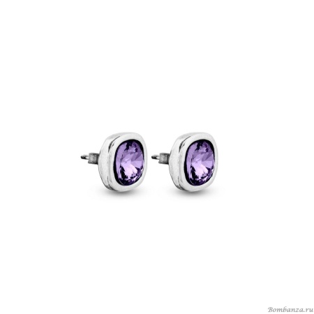 Пуссеты Ciclon, Solitario, с кристаллом Swarovski, CN-EMO608 хрустальный Пуссеты Ciclon, Solitario, с кристаллом Swarovski, CN-EMO608 хрустальный