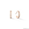 Серьги Coeur de Lion, Crystal-Rose Gold, 0127/21-1822