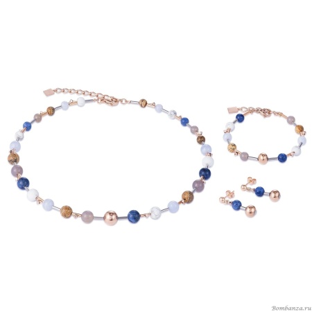 Браслет Coeur de Lion, Blue Brown 4949/30-0711. Германия