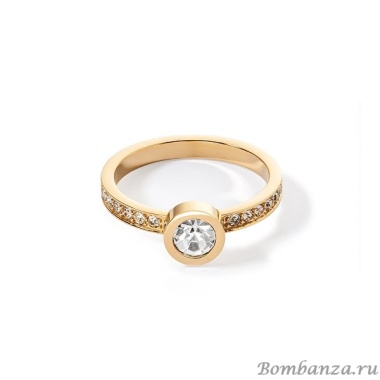 Кольцо Coeur de Lion, Crystal-Gold 17.2 мм 0228/40-1816 54 Кольцо Coeur de Lion, Crystal-Gold 17.2 мм 0228/40-1816 54