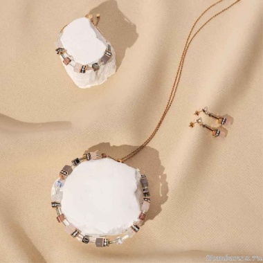Серьги Coeur de Lion, Rose-Grey, 3035/21-1912 Серьги Coeur de Lion, Rose-Grey, 3035/21-1912