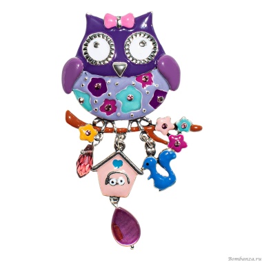 Брошь Shadore, Сова с домиком