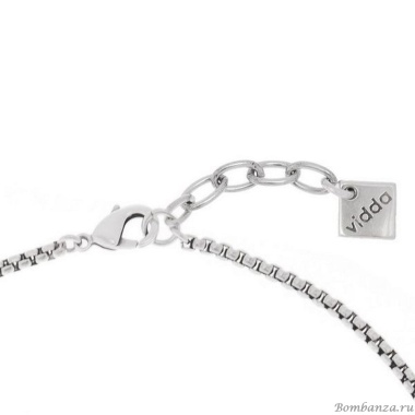 Колье VIDDA, Venice, с кристаллом Swarovski, VD22-01255 серый