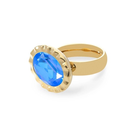 Кольцо Qudo, TIVOLA UNICA big (G/P) Royal blue delite 60, 688162
