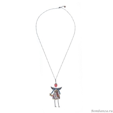 Подвеска Miamelie, кукла Джозиан с крыльями, MiA-2408-CL7421 серебристый