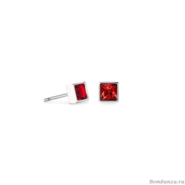 Серьги Coeur de Lion, Red-Silver, 0501/21-0317 Серьги Coeur de Lion, Red-Silver, 0501/21-0317