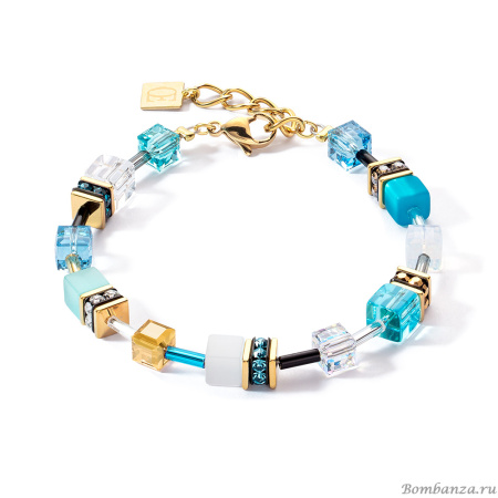 Браслет Coeur de Lion, Turquoise-Gold, 2838/30-0616. Германия