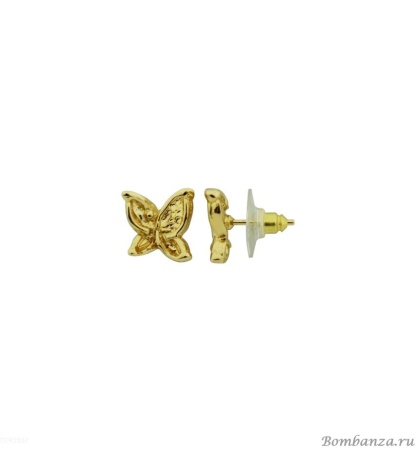 Серьги Tra-la-ra, Vuela, в форме бабочки, TLR23-224O102 золотистый