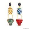 Серьги TARATATA, Cannelle, с цветной смолой и стеклянными бусинами, TT-E24-01906-20M золотистый Серьги TARATATA, Cannelle, с цветной смолой и стеклянными бусинами, TT-E24-01906-20M золотистый