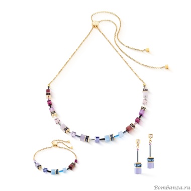 Колье Coeur de Lion, Purple-Blue, 3030/10-0807 Колье Coeur de Lion, Purple-Blue, 3030/10-0807