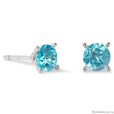 Серьги Coeur de Lion, Aqua-Silver, 0207/21-2017 Серьги Coeur de Lion, Aqua-Silver, 0207/21-2017. Германия